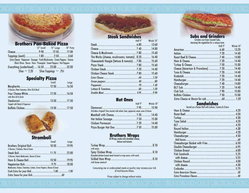 Brothers Pizza Elizabethtown PA Brothers Pizza Etown